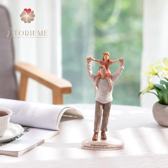 Best Fathers Day Daughter Birthday Gift Resin Figurines Statue - Picture 5 of 8